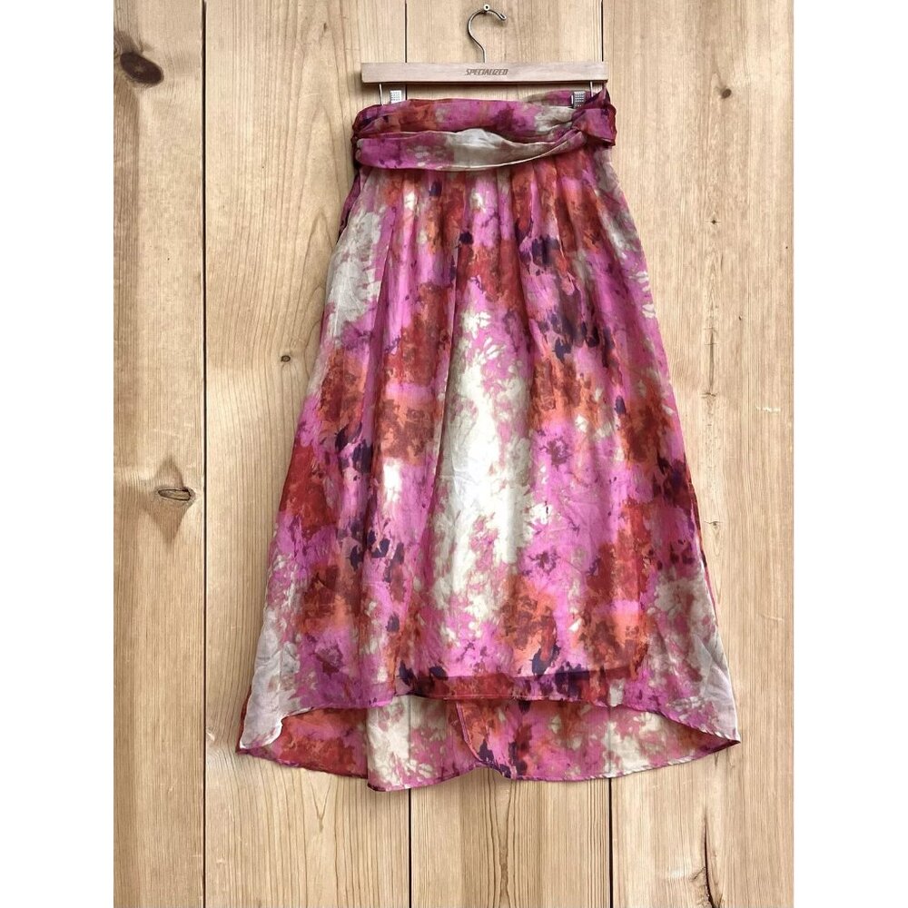 Vivienne Tam Long Artistic Skirt Sz 6
